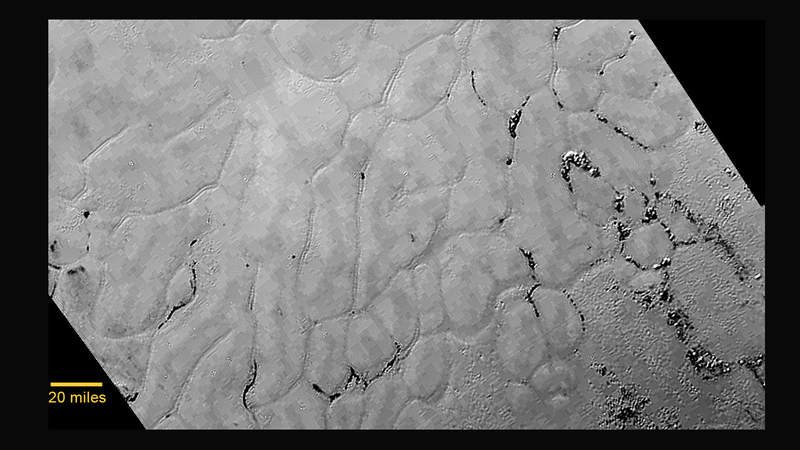 Illustration for article titled Here's the Science so far on Pluto's Icy Mountains and Bumpy Plains